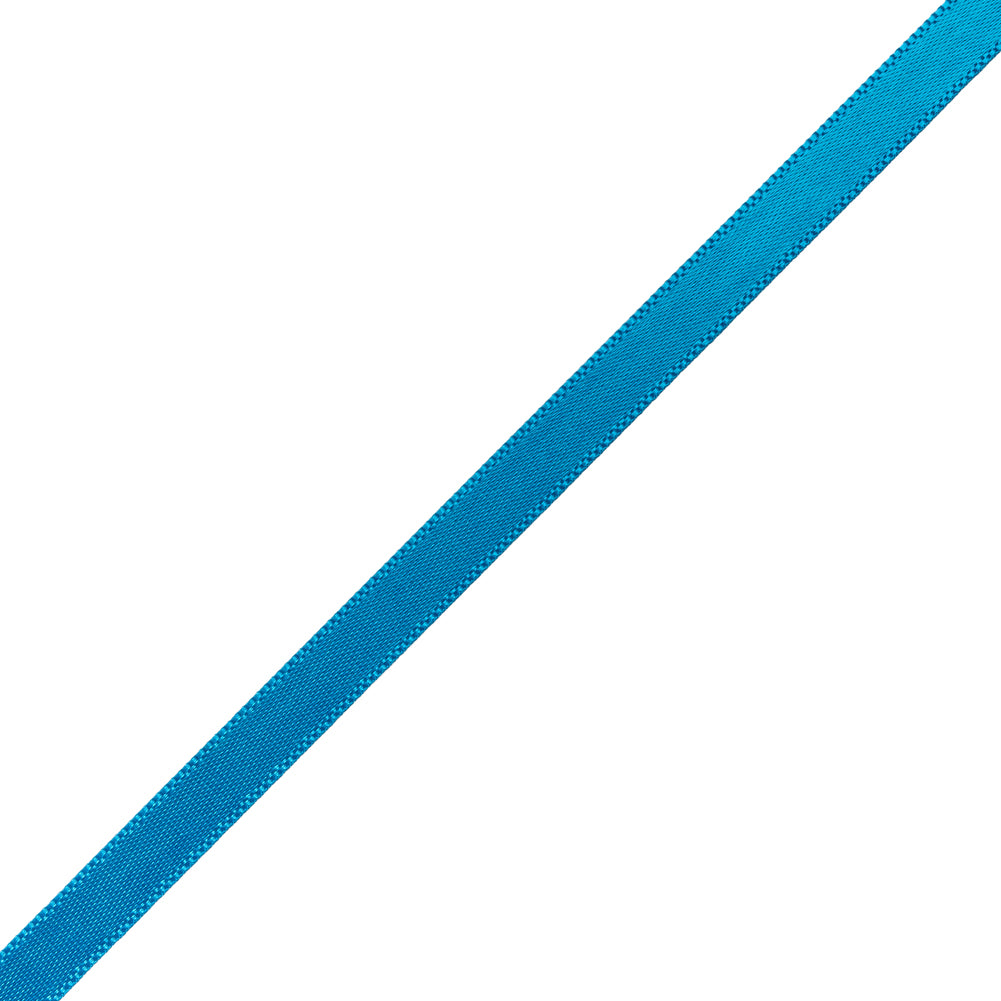 Satin Ribbon Double Faced - 0.25" - Bright Blue Satin Ribbon Double Faced - 0.25" - Bright Blue