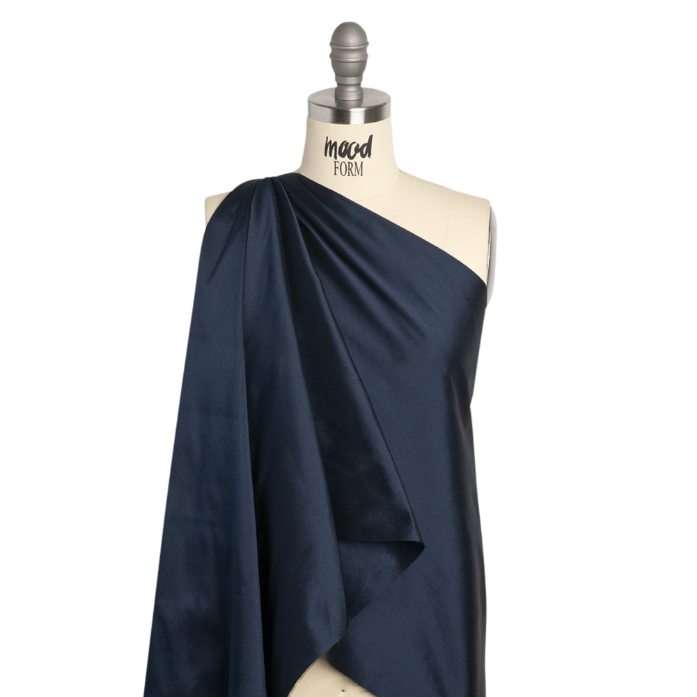 Polyester Taffeta - Plain Dyed Black Iris - Bellamy Collection Drape Polyester Taffeta - Plain Dyed Black Iris - Bellamy Collection Drape