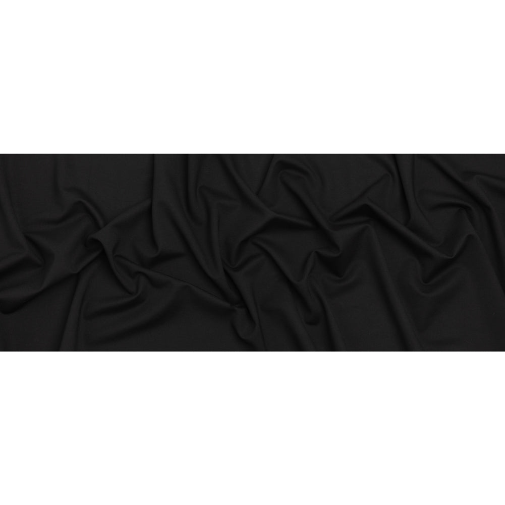 Stretch Rayon Blend Ponte Knit - Black - Deadstock Full Stretch Rayon Blend Ponte Knit - Black - Deadstock Full
