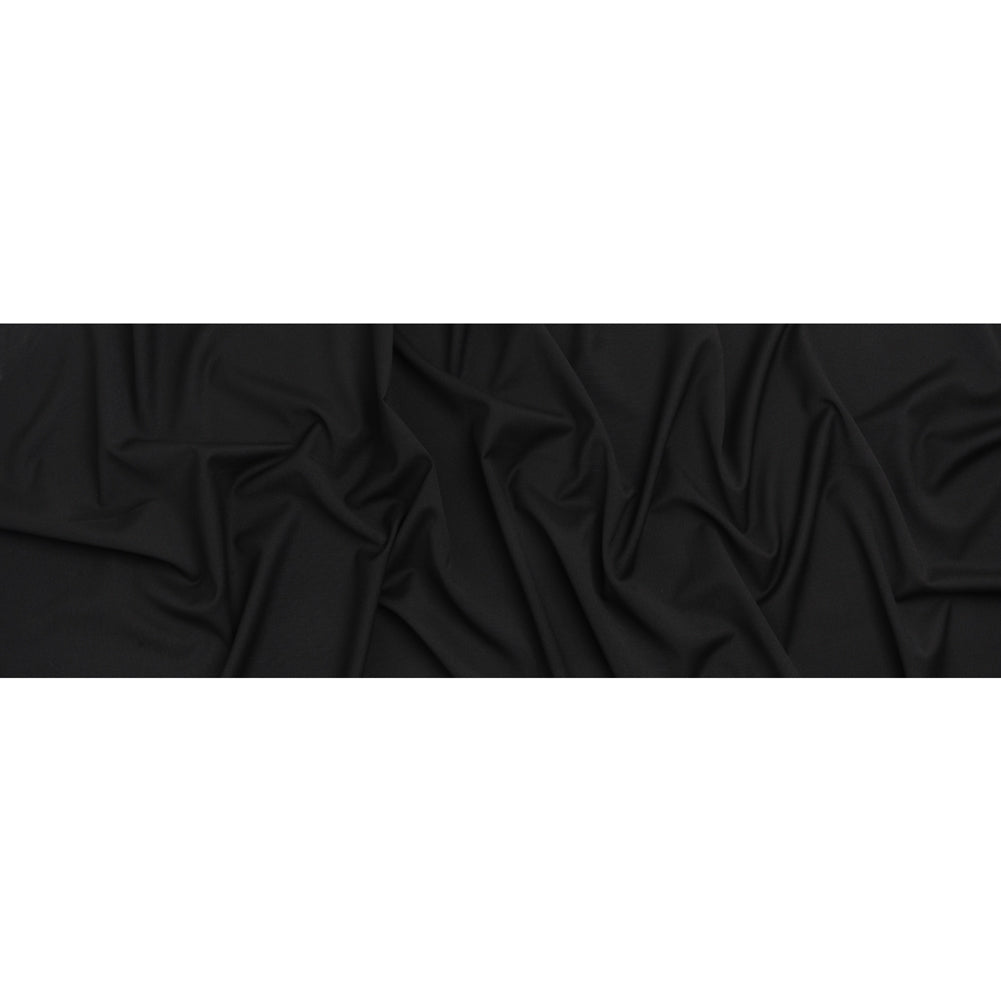 Stretch Creped Wool Suiting - Black - Deadstock Full Stretch Creped Wool Suiting - Black - Deadstock Full