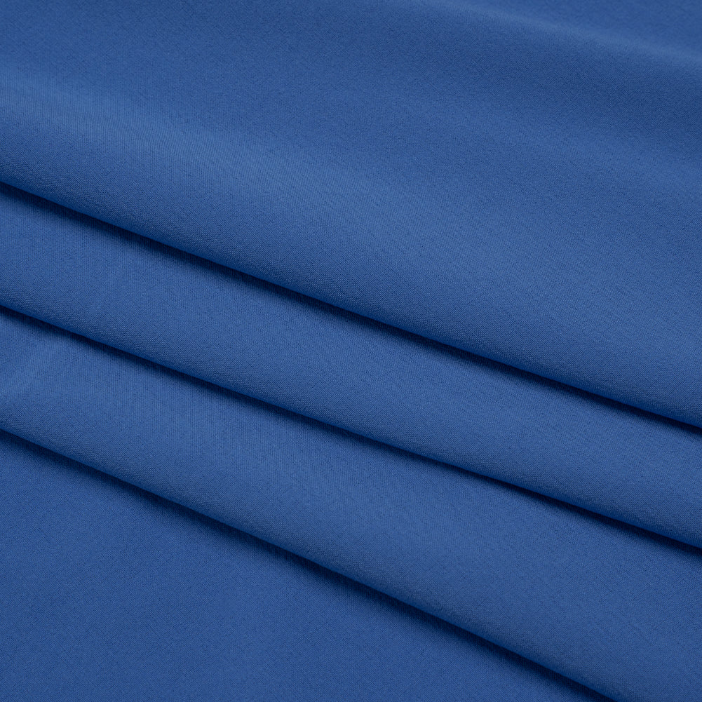 Stretch Polyester Woven - Blue - Deadstock Stretch Polyester Woven - Blue - Deadstock