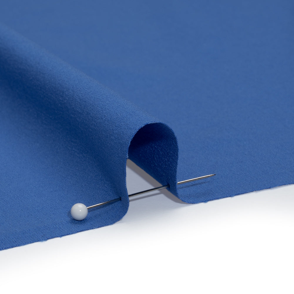 Stretch Polyester Woven - Blue - Deadstock Stretch Polyester Woven - Blue - Deadstock