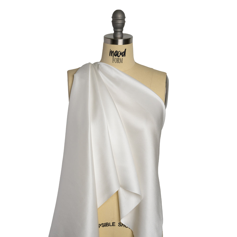 Double-Face Silk Charmeuse 36mm - Off-White Double-Face Silk Charmeuse 36mm - Off-White