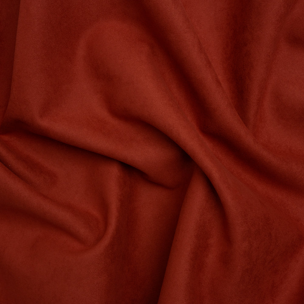 Upholstery Faux Suede - Brick Red - Lyndhurst Collection Upholstery Faux Suede - Brick Red - Lyndhurst Collection