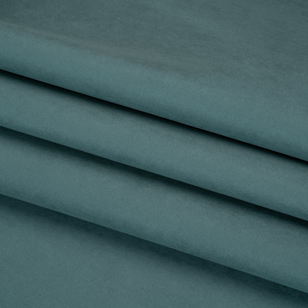Upholstery Faux Suede - Teal Green - Lyndhurst Collection Folded Upholstery Faux Suede - Teal Green - Lyndhurst Collection Folded