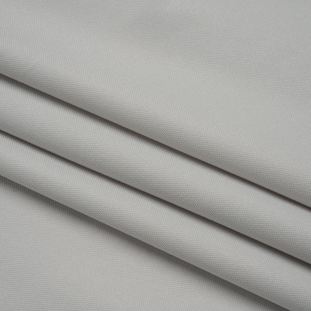 Stretch Textured Polyester Woven - Chalk Gray - Deadstock Stretch Textured Polyester Woven - Chalk Gray - Deadstock