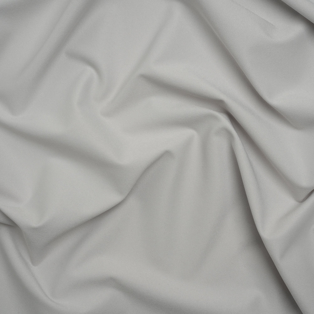Stretch Textured Polyester Woven - Chalk Gray - Deadstock Stretch Textured Polyester Woven - Chalk Gray - Deadstock