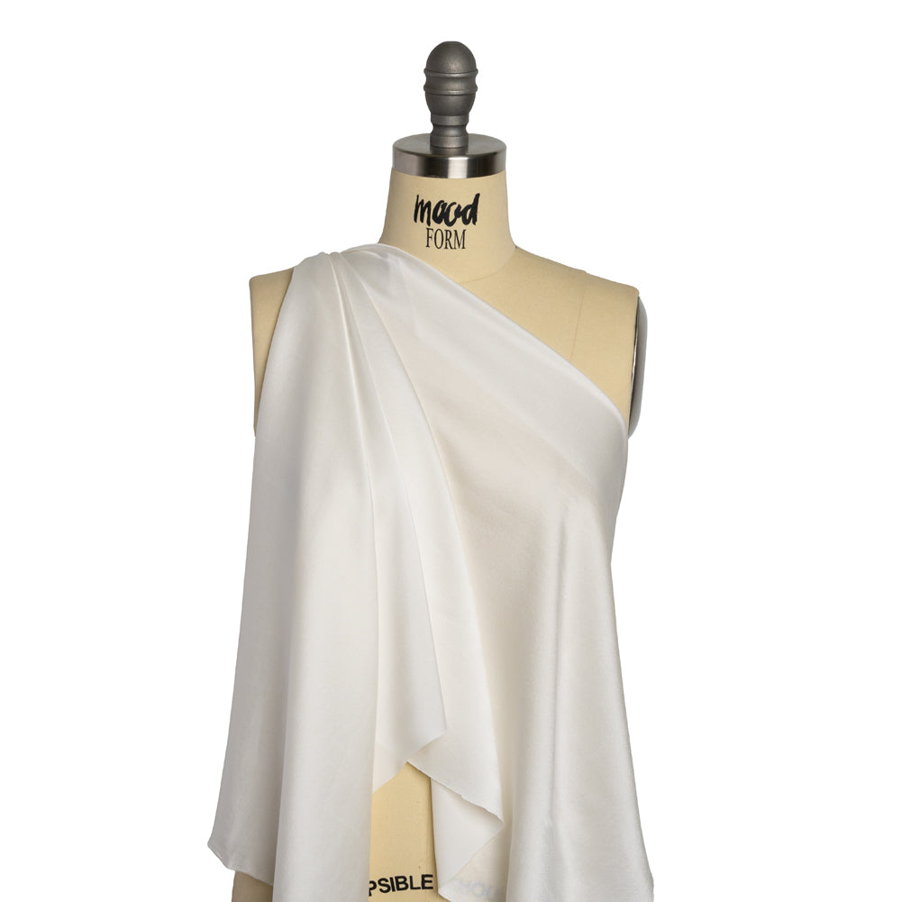 Washed Silk Charmeuse 19mm - Off-White Washed Silk Charmeuse 19mm - Off-White