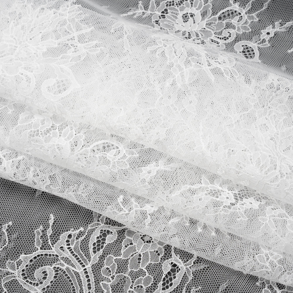 Chantilly Lace - White Floral Bunches Chantilly Lace - White Floral Bunches