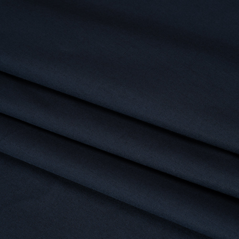Lightweight Egyptian Cotton Shirting - Navy Folded Lightweight Egyptian Cotton Shirting - Navy Folded