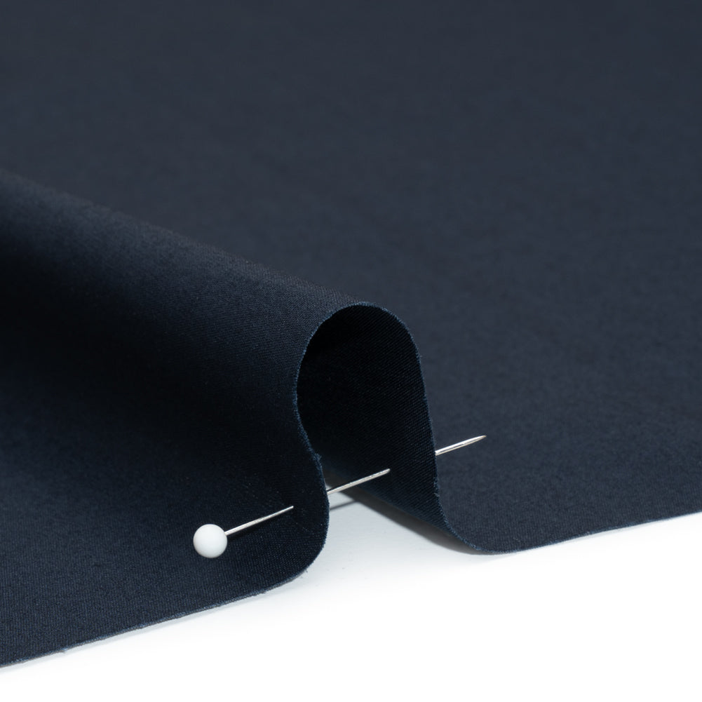 Lightweight Egyptian Cotton Shirting - Navy Detail Lightweight Egyptian Cotton Shirting - Navy Detail