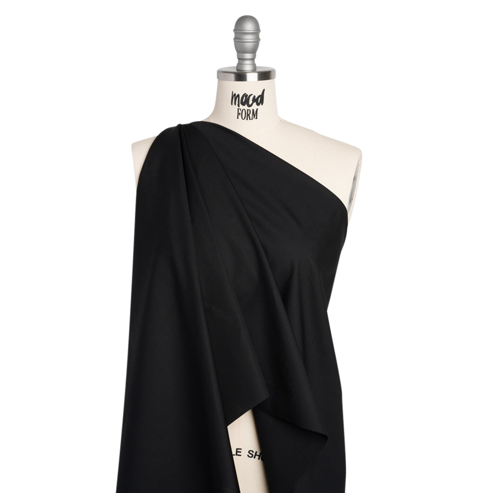 Lightweight Egyptian Cotton Shirting - Black Drape Lightweight Egyptian Cotton Shirting - Black Drape