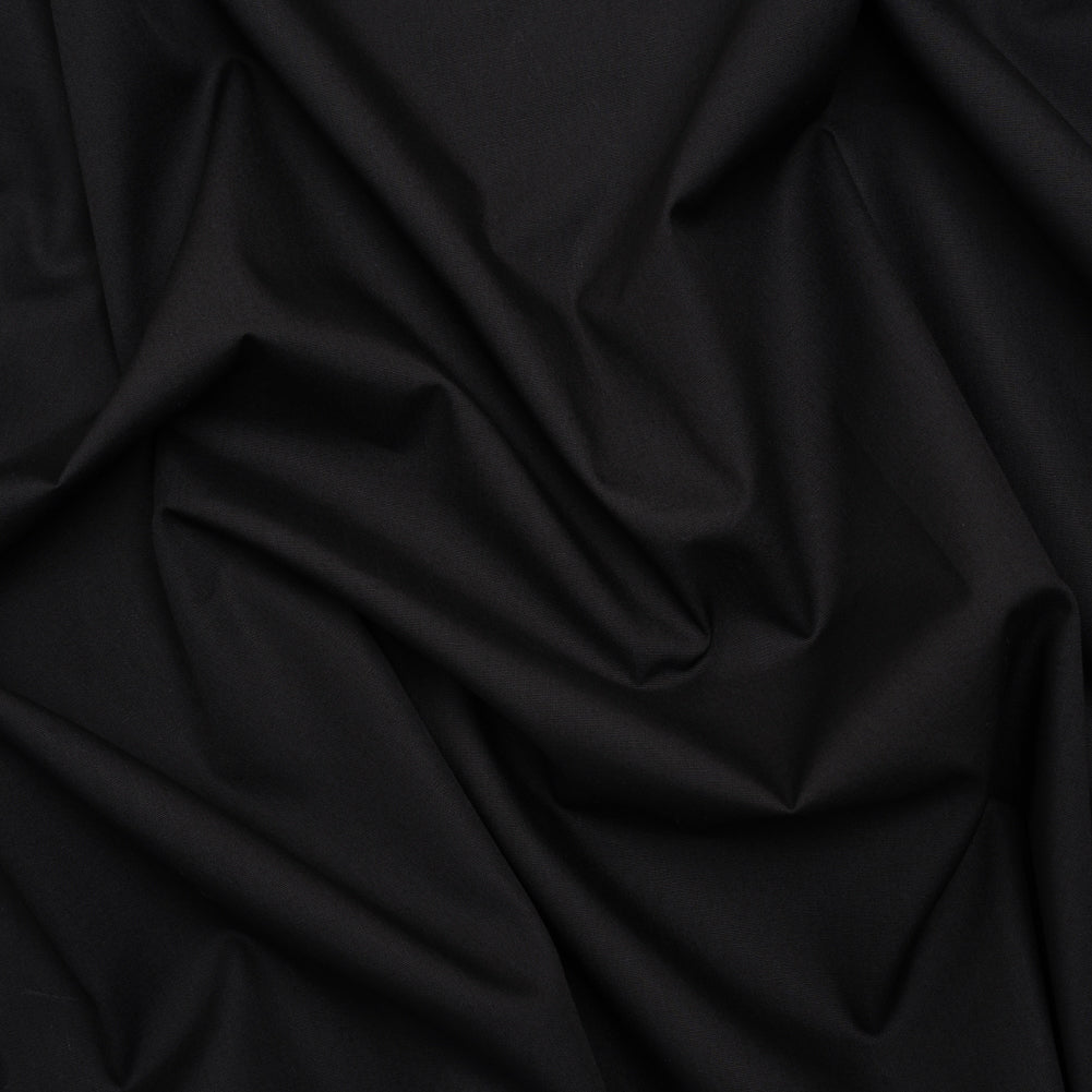 Lightweight Egyptian Cotton Shirting - Black Lightweight Egyptian Cotton Shirting - Black