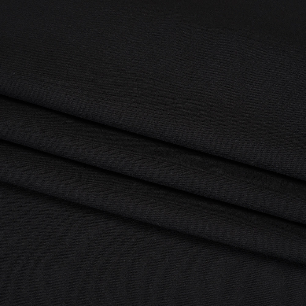Medium-weight Rayon Batiste - Black - Loreto Collection Folded Medium-weight Rayon Batiste - Black - Loreto Collection Folded