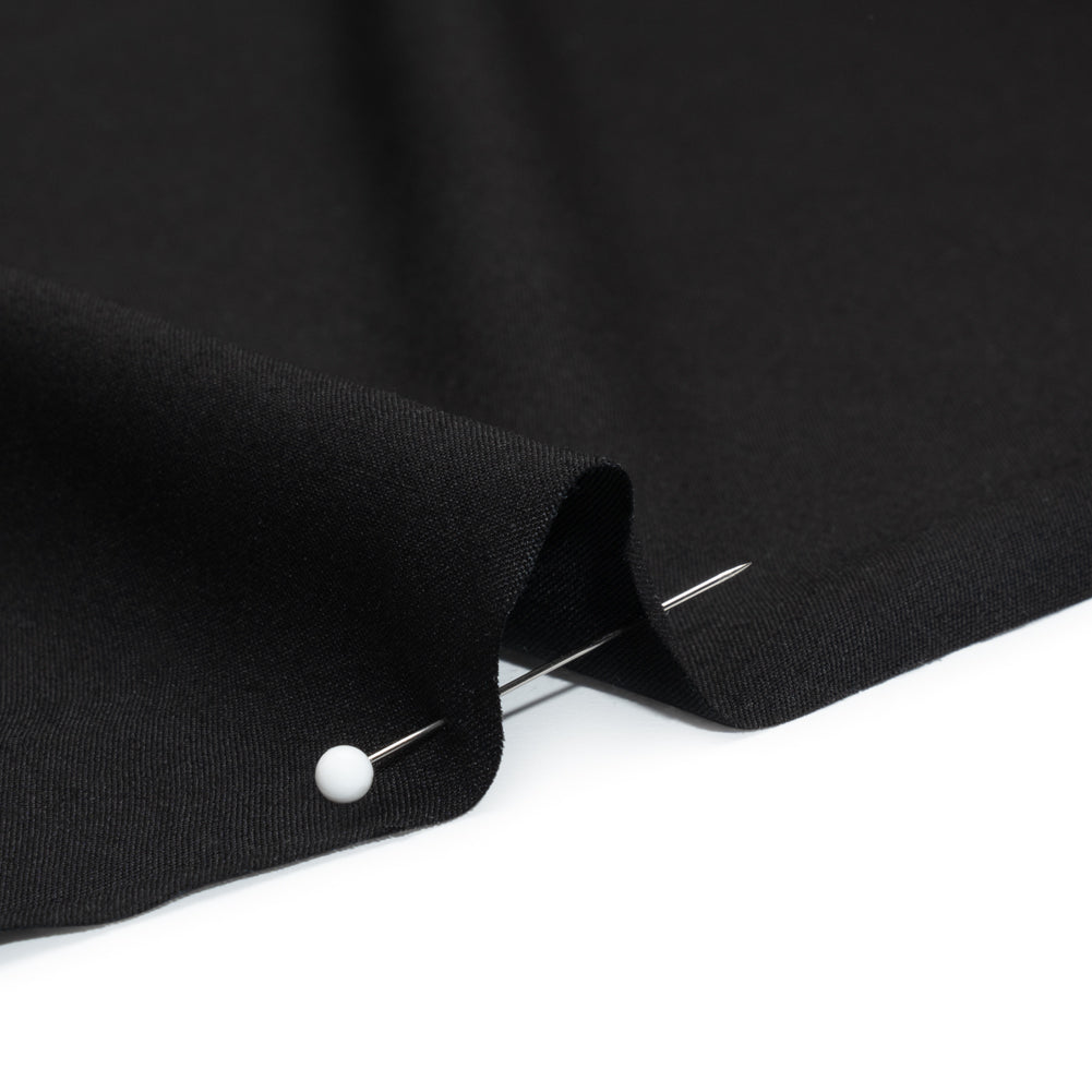 Medium-weight Rayon Batiste - Black - Loreto Collection Detail Medium-weight Rayon Batiste - Black - Loreto Collection Detail