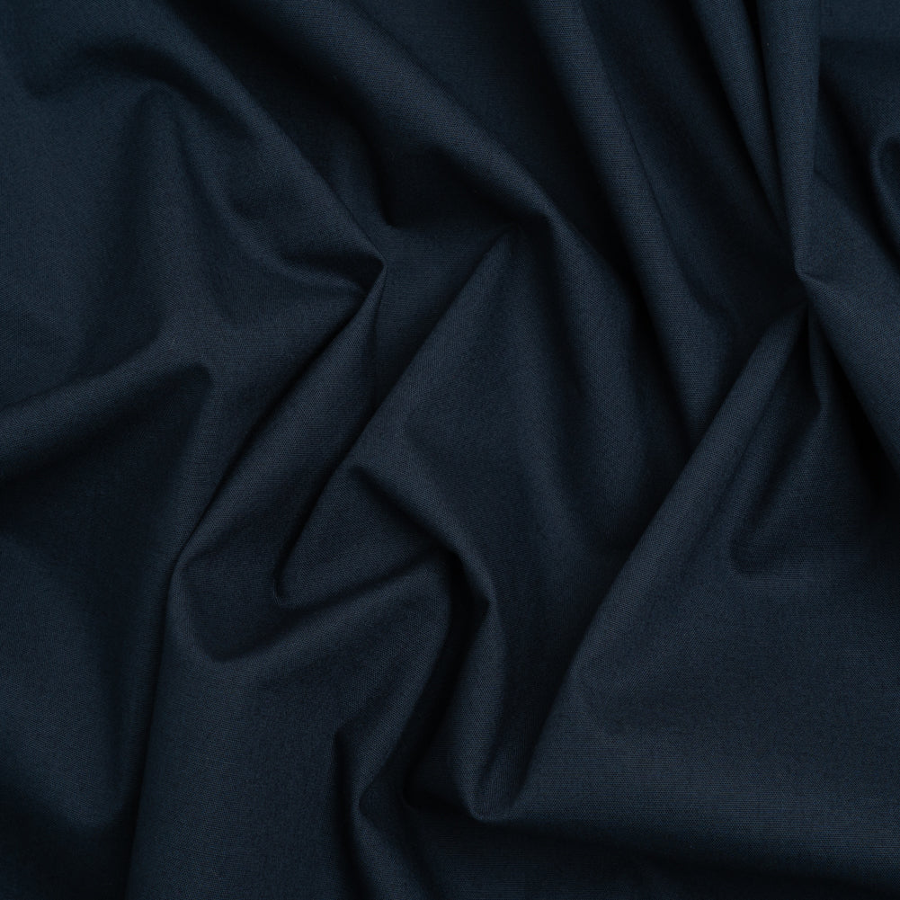 Stretch Cotton Poplin - Navy - Chancay Collection Stretch Cotton Poplin - Navy - Chancay Collection