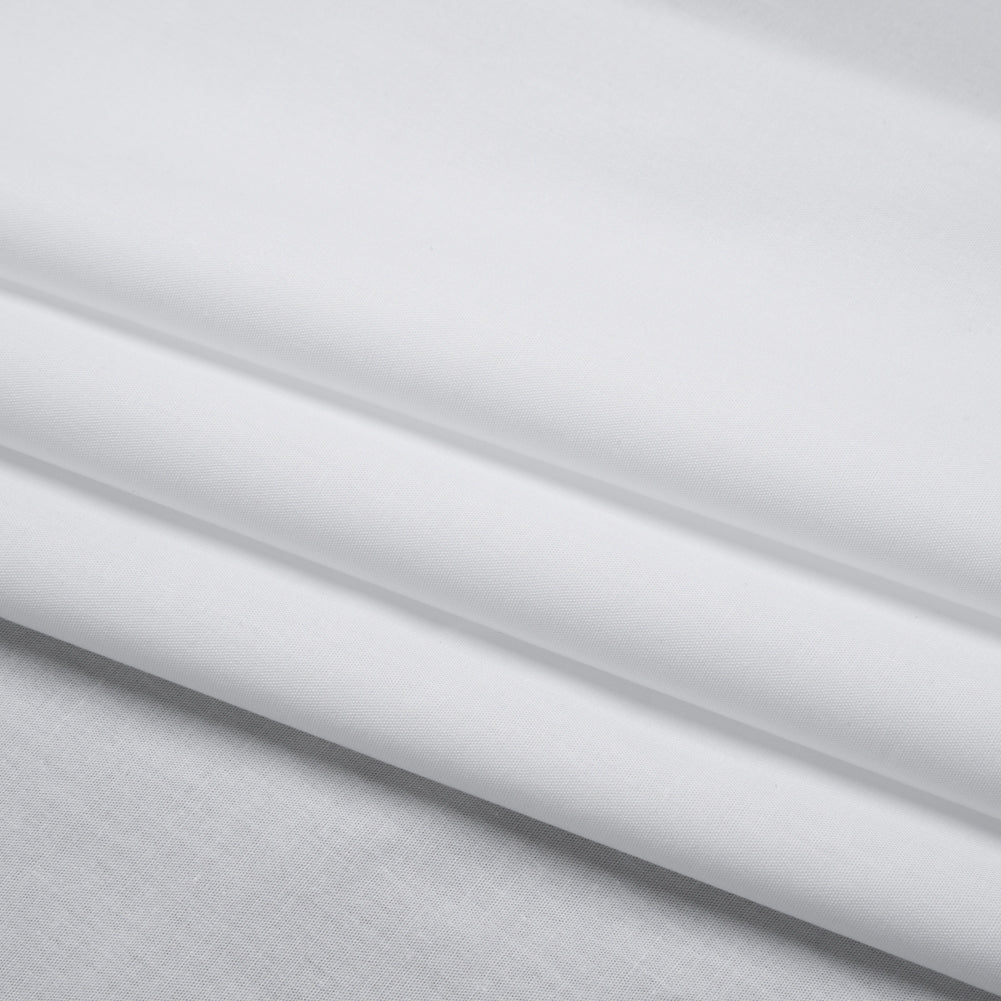 Stretch Cotton Poplin - White - Chancay Collection Stretch Cotton Poplin - White - Chancay Collection