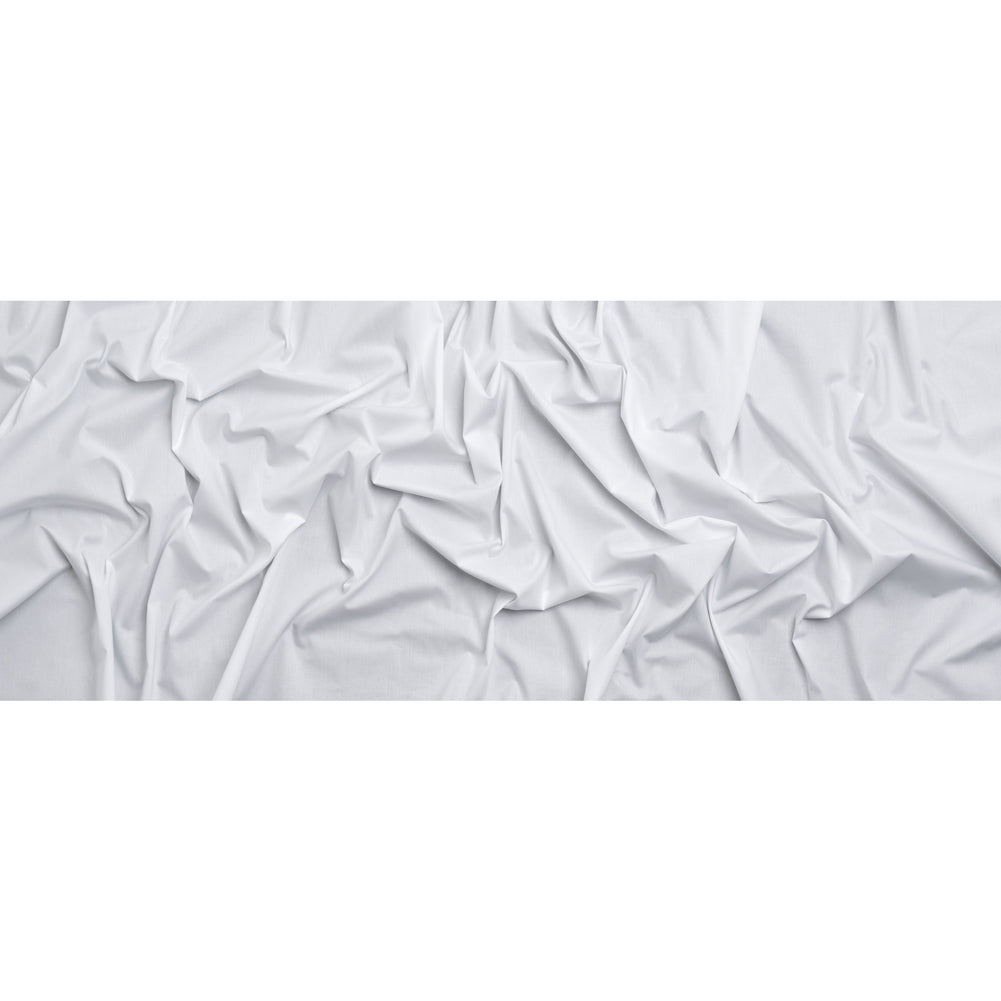 Stretch Cotton Poplin - White - Chancay Collection Stretch Cotton Poplin - White - Chancay Collection