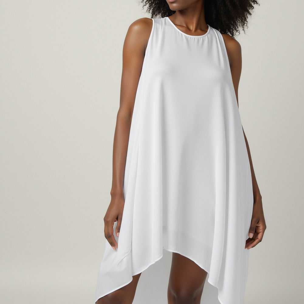 Lightweight Rayon Challis - White - Baja Collection Lightweight Rayon Challis - White - Baja Collection