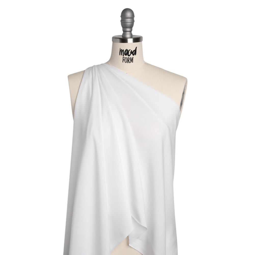 Lightweight Rayon Challis - White - Baja Collection Lightweight Rayon Challis - White - Baja Collection