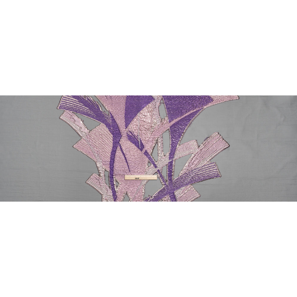Metallic Luxury Burnout Brocade - Purple, Orchid Pink and Black Abstract Metallic Luxury Burnout Brocade - Purple, Orchid Pink and Black Abstract