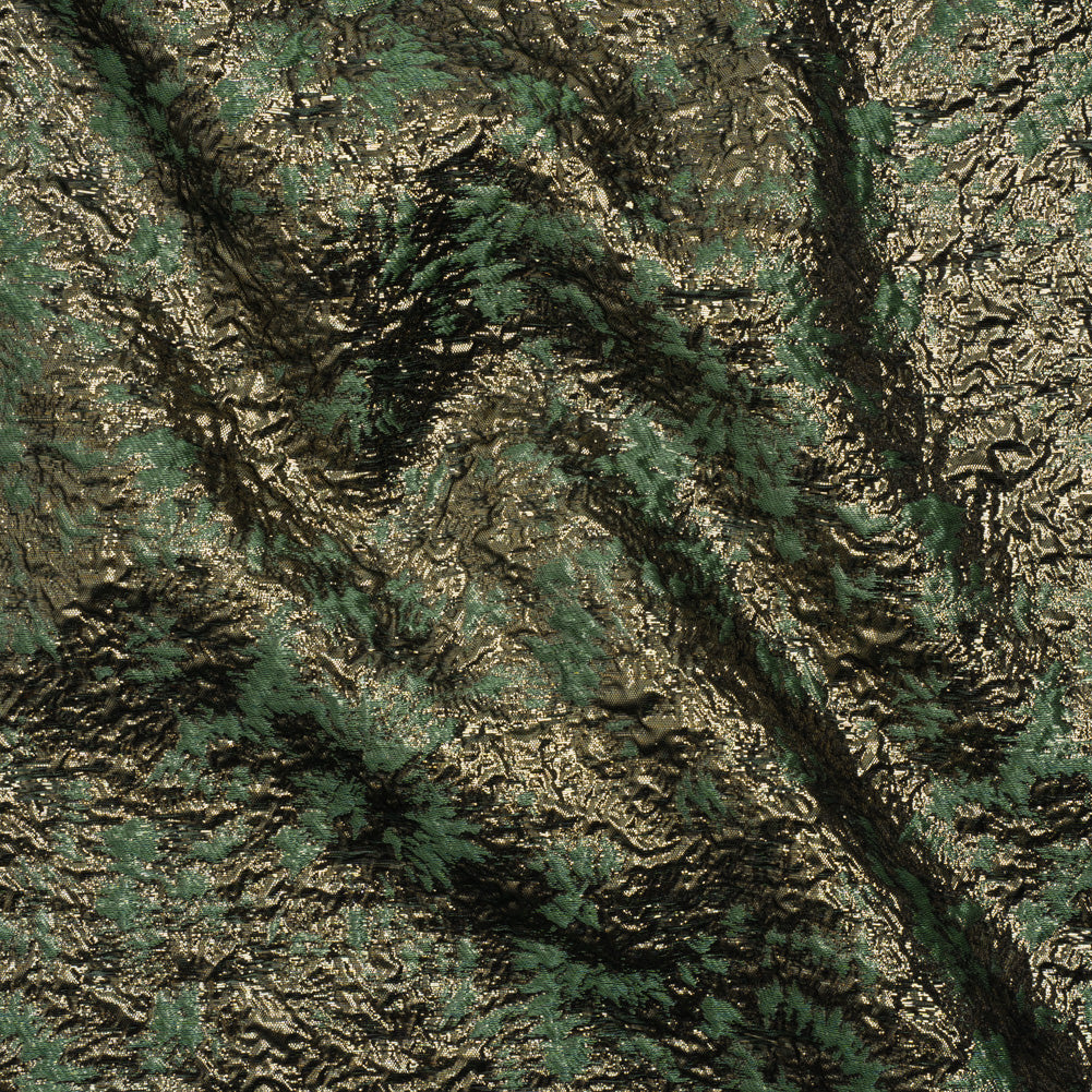Metallic Luxury Brocade - Sage Green and Gold Abstract Metallic Luxury Brocade - Sage Green and Gold Abstract