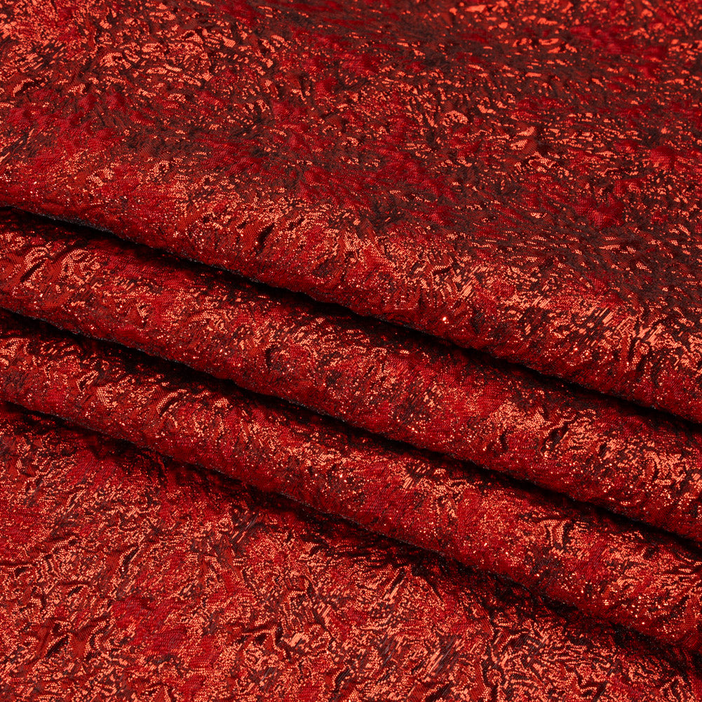 Metallic Luxury Brocade - Red Abstract Metallic Luxury Brocade - Red Abstract