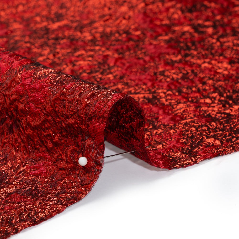 Metallic Luxury Brocade - Red Abstract Metallic Luxury Brocade - Red Abstract