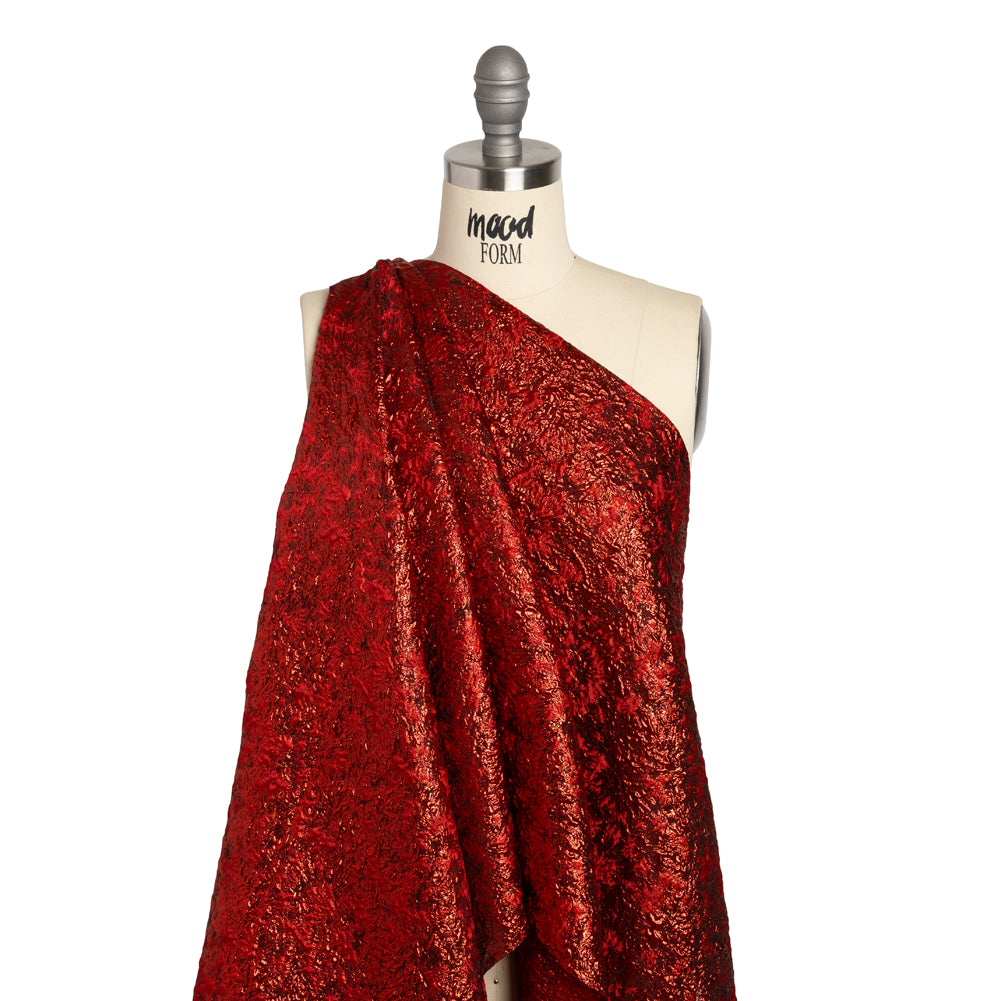 Metallic Luxury Brocade - Red Abstract Metallic Luxury Brocade - Red Abstract