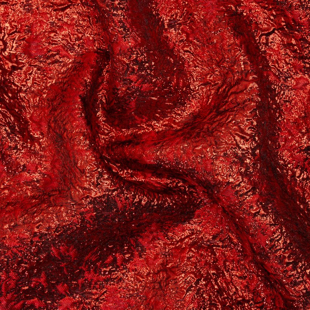 Metallic Luxury Brocade - Red Abstract Metallic Luxury Brocade - Red Abstract