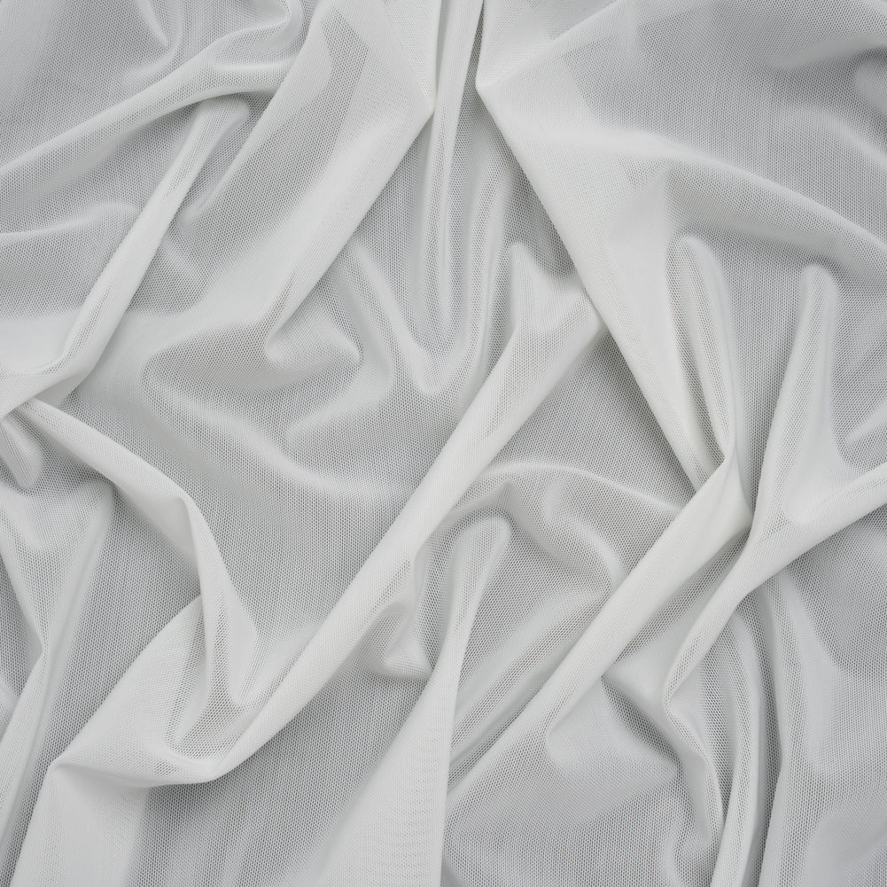 Compression Spandex Mesh - White - Drape Compression Spandex Mesh - White - Drape