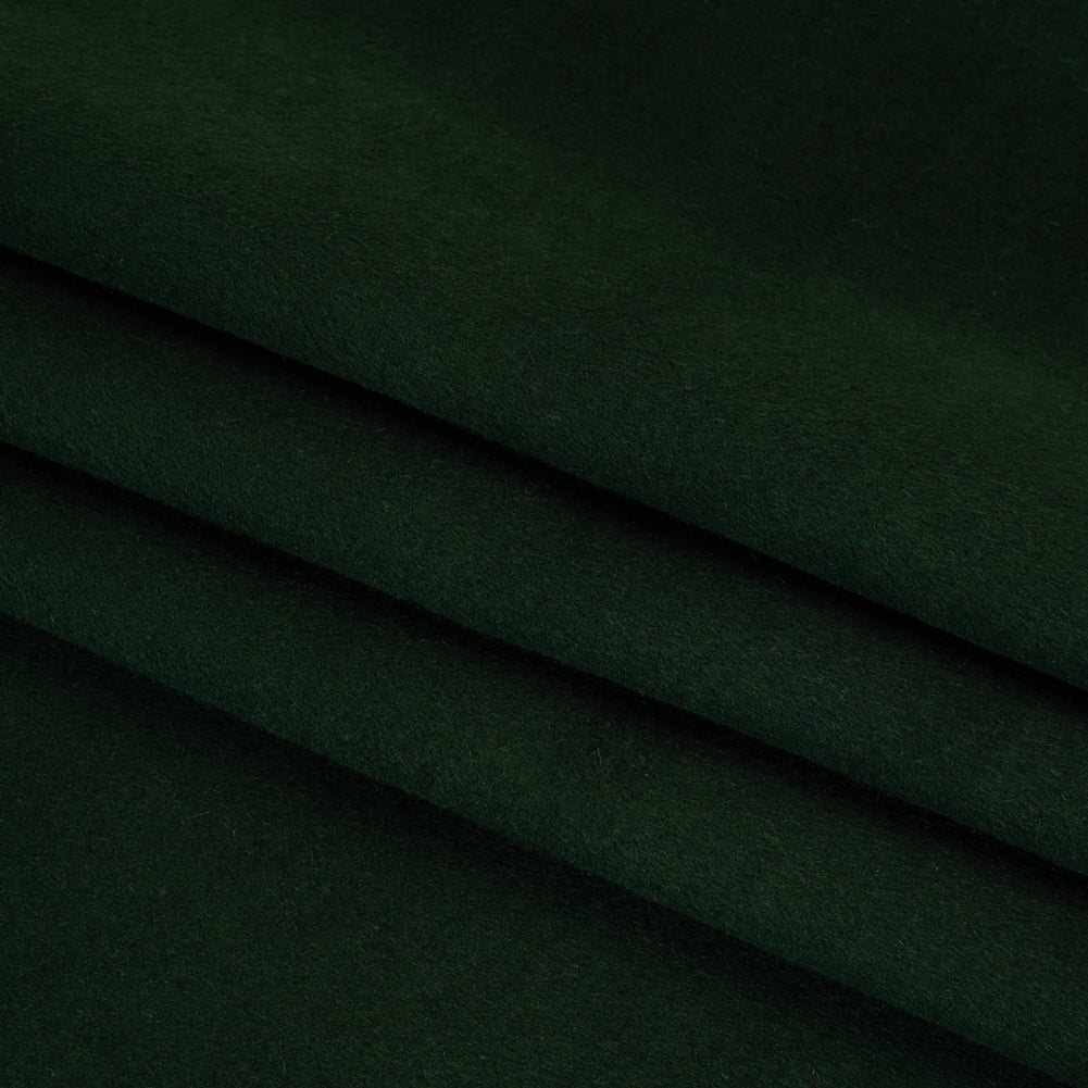 Virgin Wool and Cashmere Double Cloth Coating - Forest - Astana Collection Virgin Wool and Cashmere Double Cloth Coating - Forest - Astana Collection