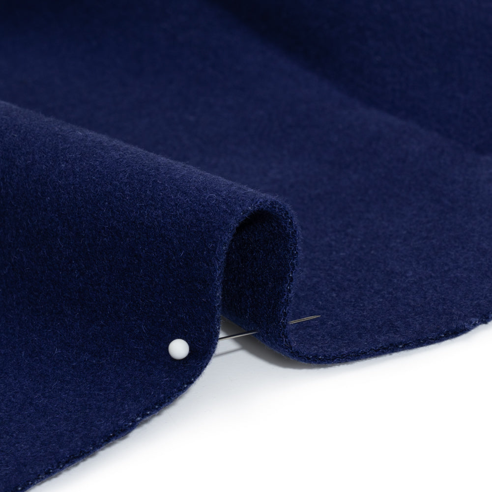 Virgin Wool and Cashmere Double Cloth Coating - Bright Navy - Astana Collection Virgin Wool and Cashmere Double Cloth Coating - Bright Navy - Astana Collection