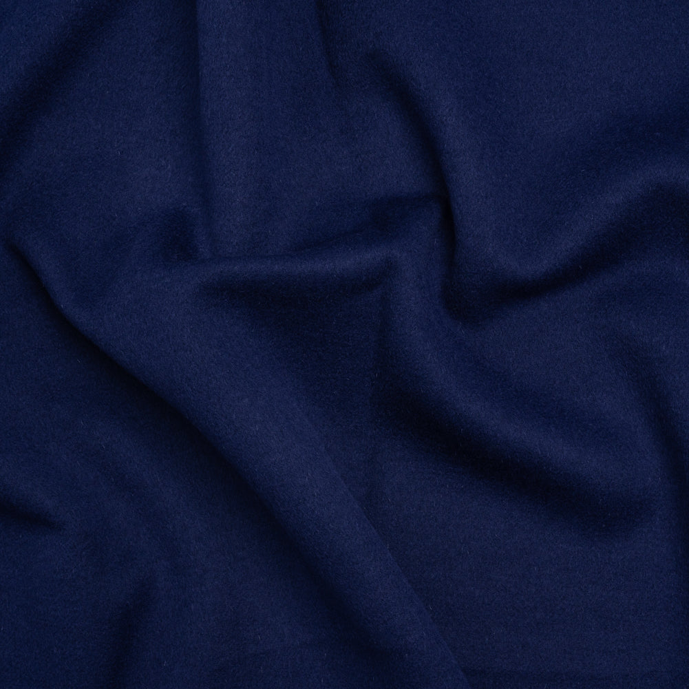 Virgin Wool and Cashmere Double Cloth Coating - Bright Navy - Astana Collection Virgin Wool and Cashmere Double Cloth Coating - Bright Navy - Astana Collection
