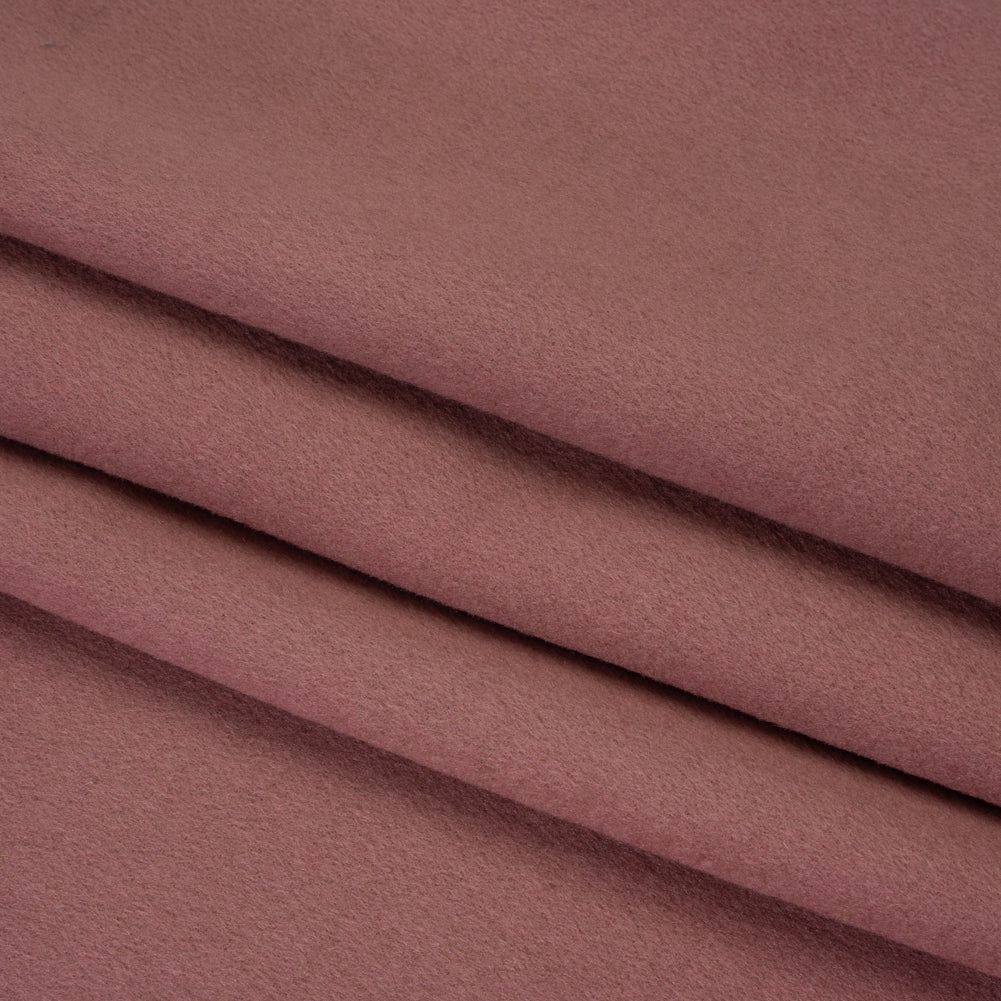 Virgin Wool and Cashmere Double Cloth Coating - Dusty Rose - Astana Collection Virgin Wool and Cashmere Double Cloth Coating - Dusty Rose - Astana Collection