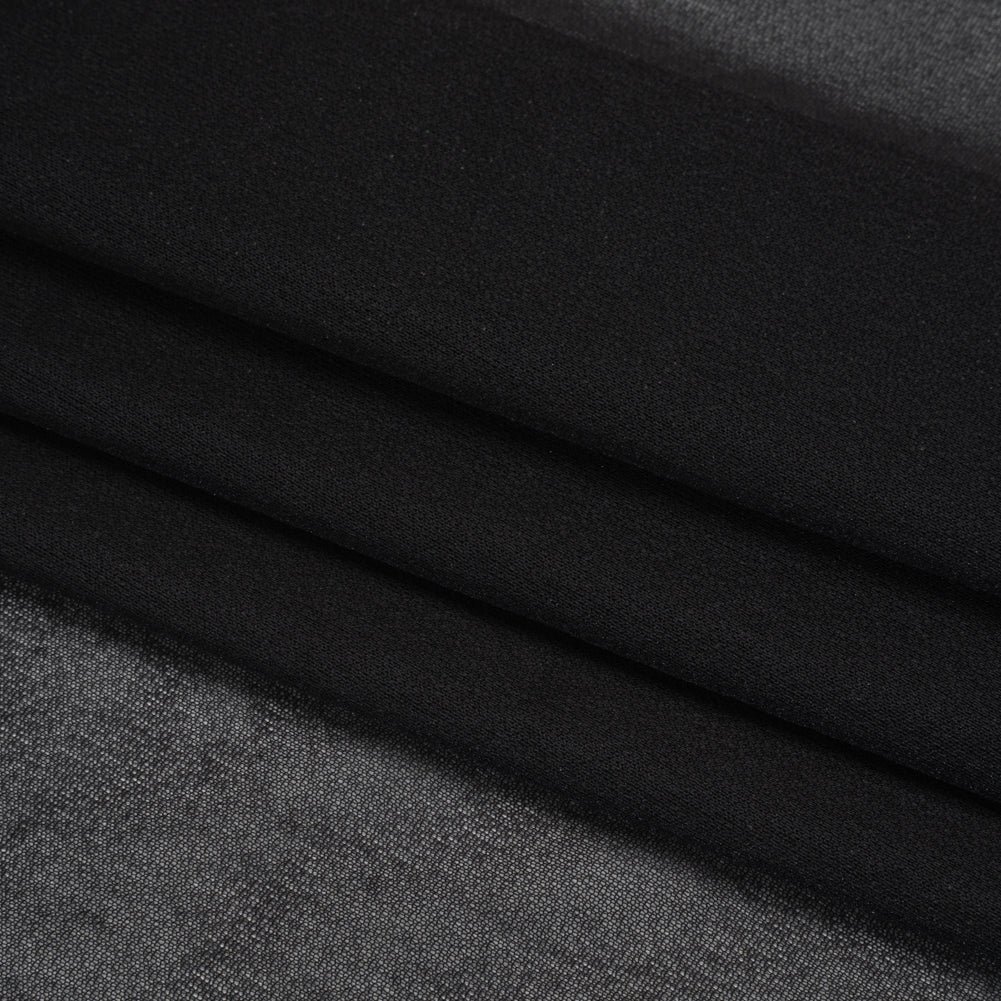 Knit Fusible Interlining, Single Sided - Black Folded Knit Fusible Interlining, Single Sided - Black Folded