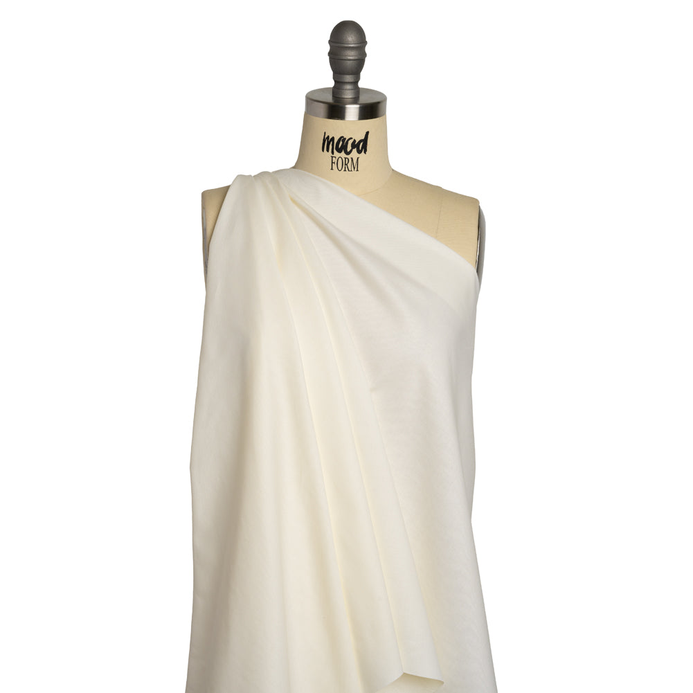 Poly-Cotton Twill Pocketing Fabric by Theory - Ivory Drape Poly-Cotton Twill Pocketing Fabric by Theory - Ivory Drape