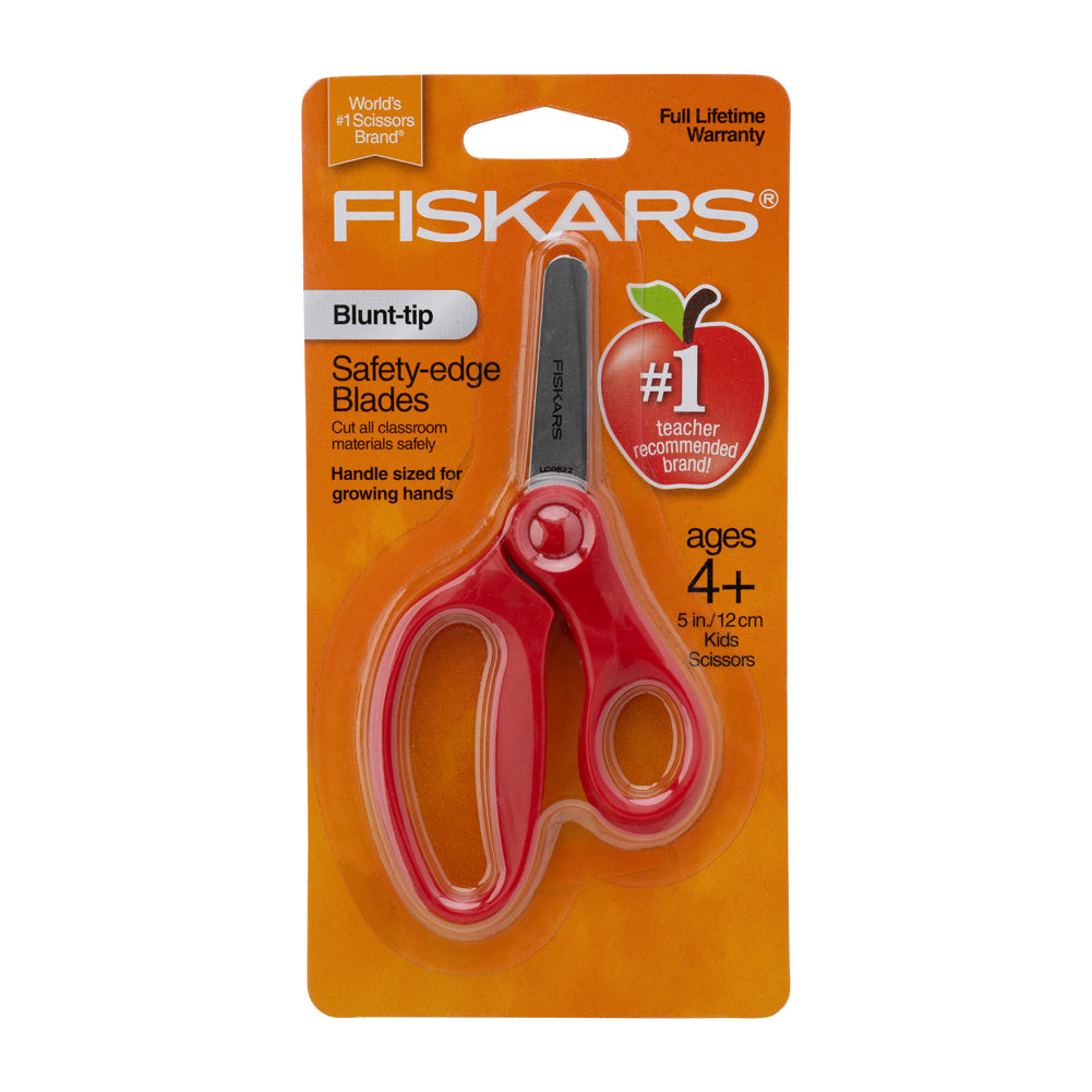 Safety Edge Blunt-Tip Kid's Scissors by Fiskars - Assorted Neon Colors Safety Edge Blunt-Tip Kid's Scissors by Fiskars - Assorted Neon Colors