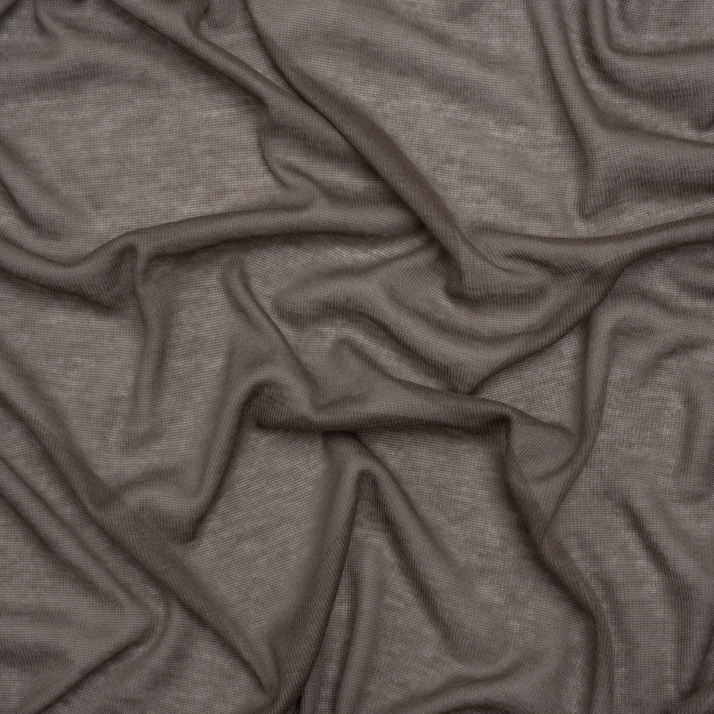 Featherweight Polyester Interlock Knit - Gray - Designer Deadstock Featherweight Polyester Interlock Knit - Gray - Designer Deadstock