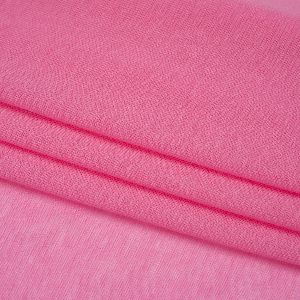 Featherweight Rayon Interlock Knit - Pink - Designer Deadstock Folded Featherweight Rayon Interlock Knit - Pink - Designer Deadstock Folded