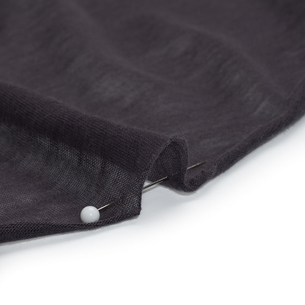 Featherweight Rayon Jersey - Dark Purple - Designer Deadstock Detail Featherweight Rayon Jersey - Dark Purple - Designer Deadstock Detail