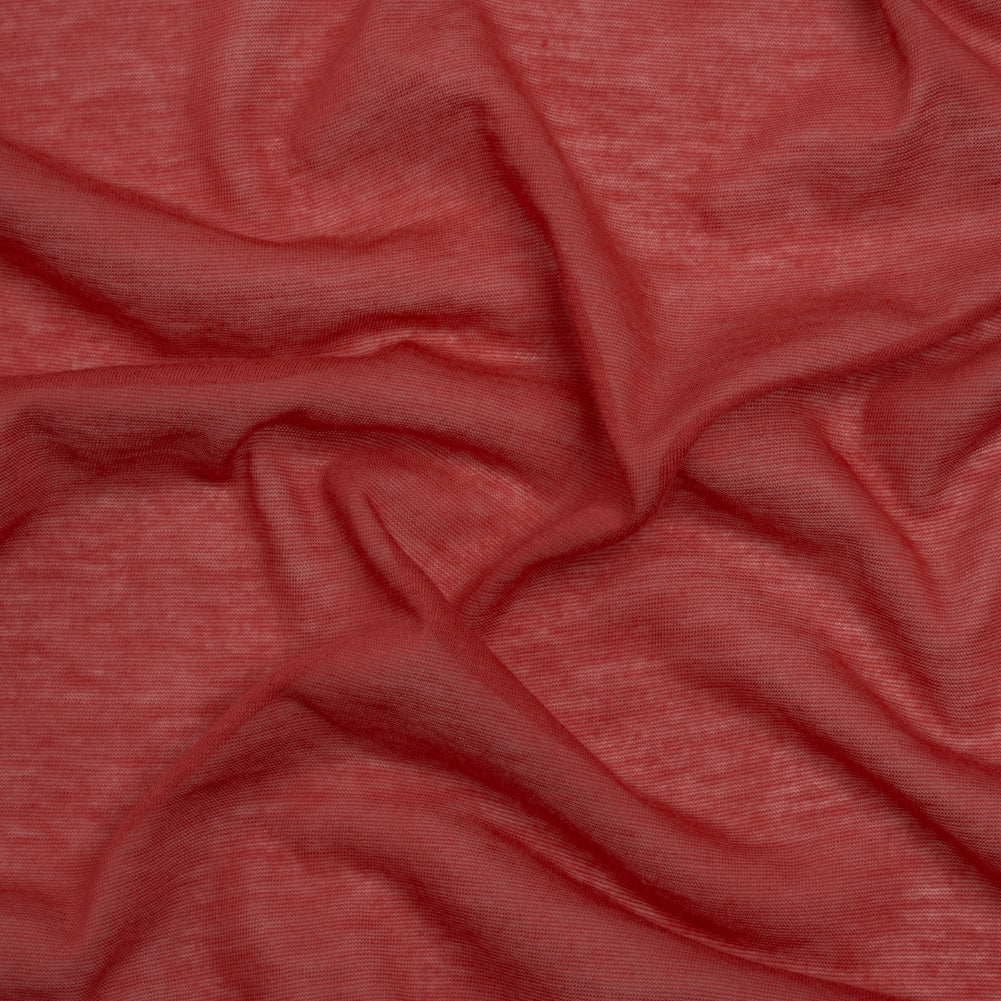 Featherweight Rayon Jersey - Light Red - Designer Deadstock Featherweight Rayon Jersey - Light Red - Designer Deadstock