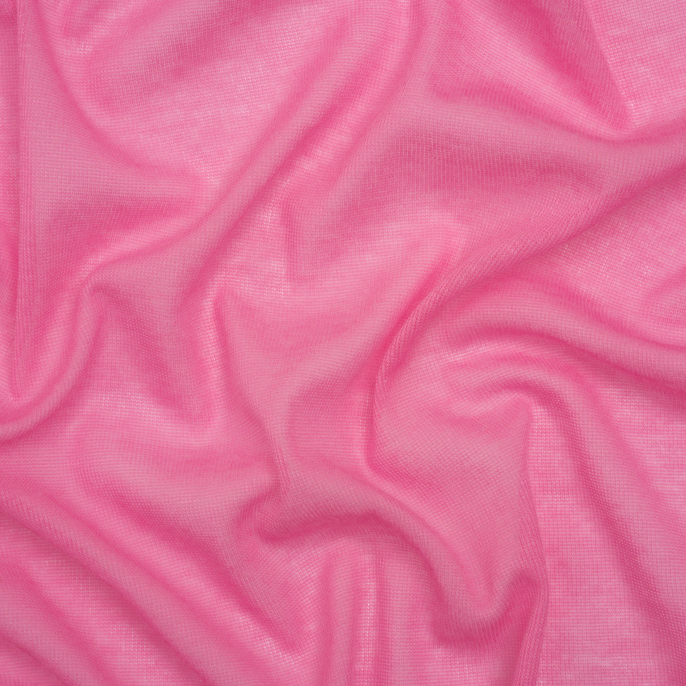 Featherweight Cotton Interlock Knit - Carnation Pink - Designer Deadstock Featherweight Cotton Interlock Knit - Carnation Pink - Designer Deadstock