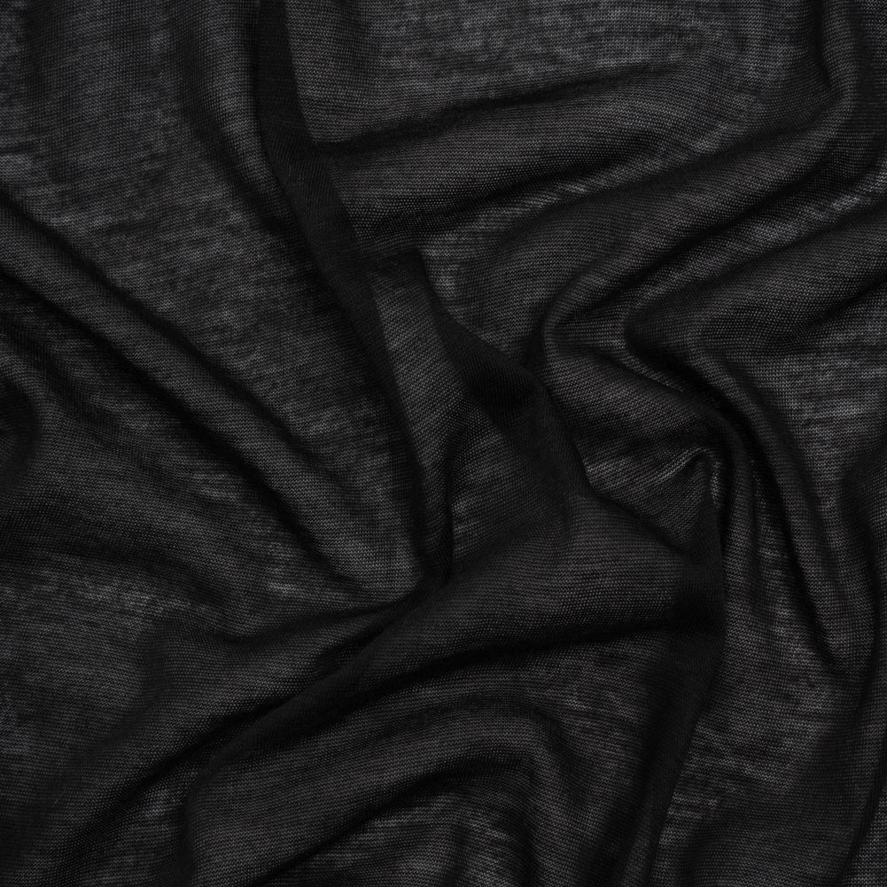 Featherweight Rayon Jersey - Black - Designer Deadstock Featherweight Rayon Jersey - Black - Designer Deadstock