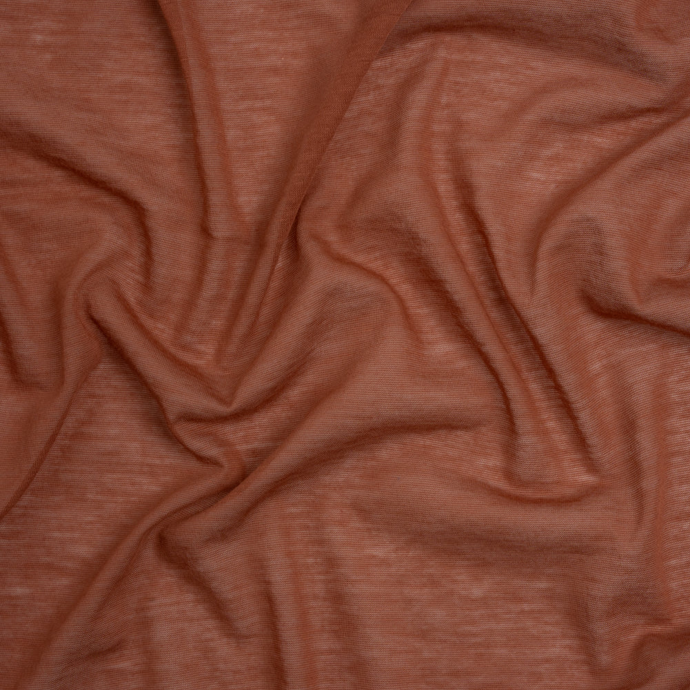 Featherweight Rayon Jersey - Dusty Orange - Designer Deadstock Featherweight Rayon Jersey - Dusty Orange - Designer Deadstock