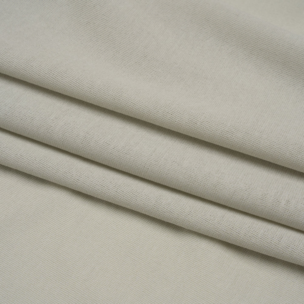 Rayon and Cotton Creped Jersey - Light Gray - Designer Deadstock Folded Rayon and Cotton Creped Jersey - Light Gray - Designer Deadstock Folded