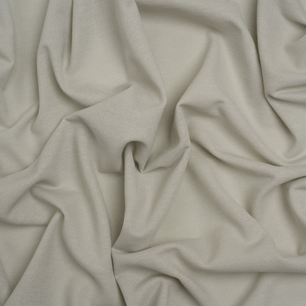 Rayon and Cotton Creped Jersey - Light Gray - Designer Deadstock Rayon and Cotton Creped Jersey - Light Gray - Designer Deadstock