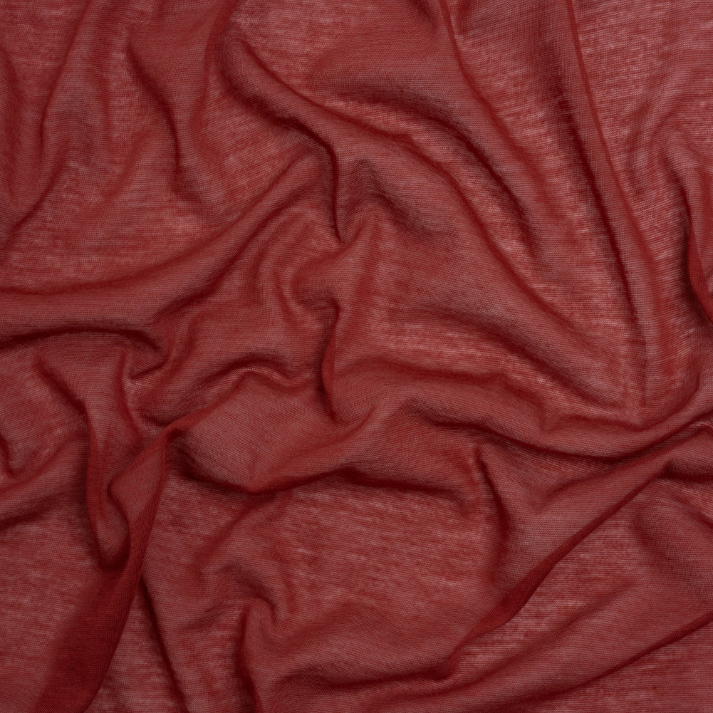 Featherweight Rayon Jersey - Wine Red - Designer Deadstock Featherweight Rayon Jersey - Wine Red - Designer Deadstock