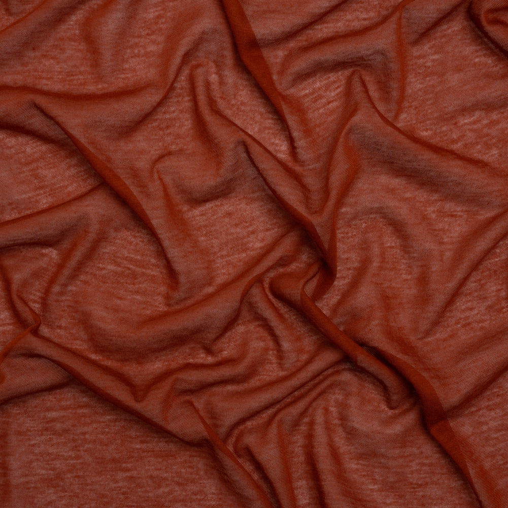 Featherweight Rayon Jersey - Dark Orange - Designer Deadstock Featherweight Rayon Jersey - Dark Orange - Designer Deadstock
