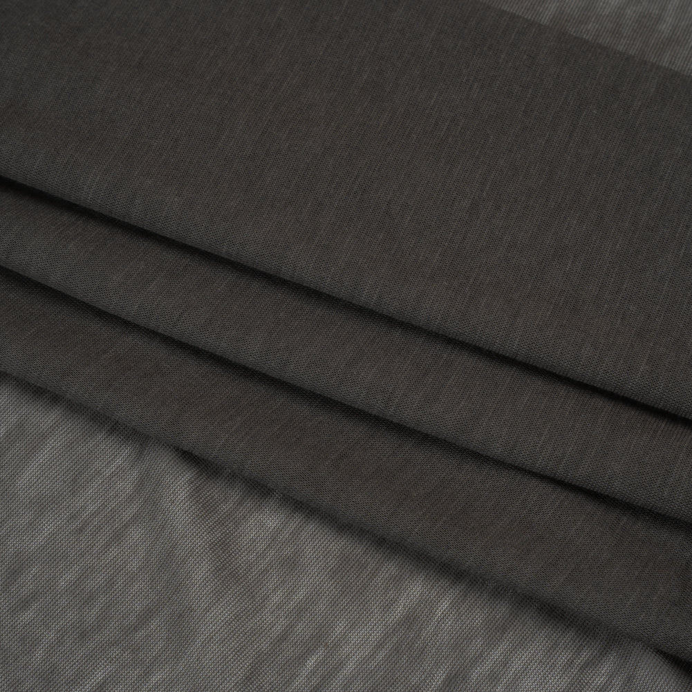 Featherweight Cotton Jersey - Gray - Designer Deadstock Folded Featherweight Cotton Jersey - Gray - Designer Deadstock Folded